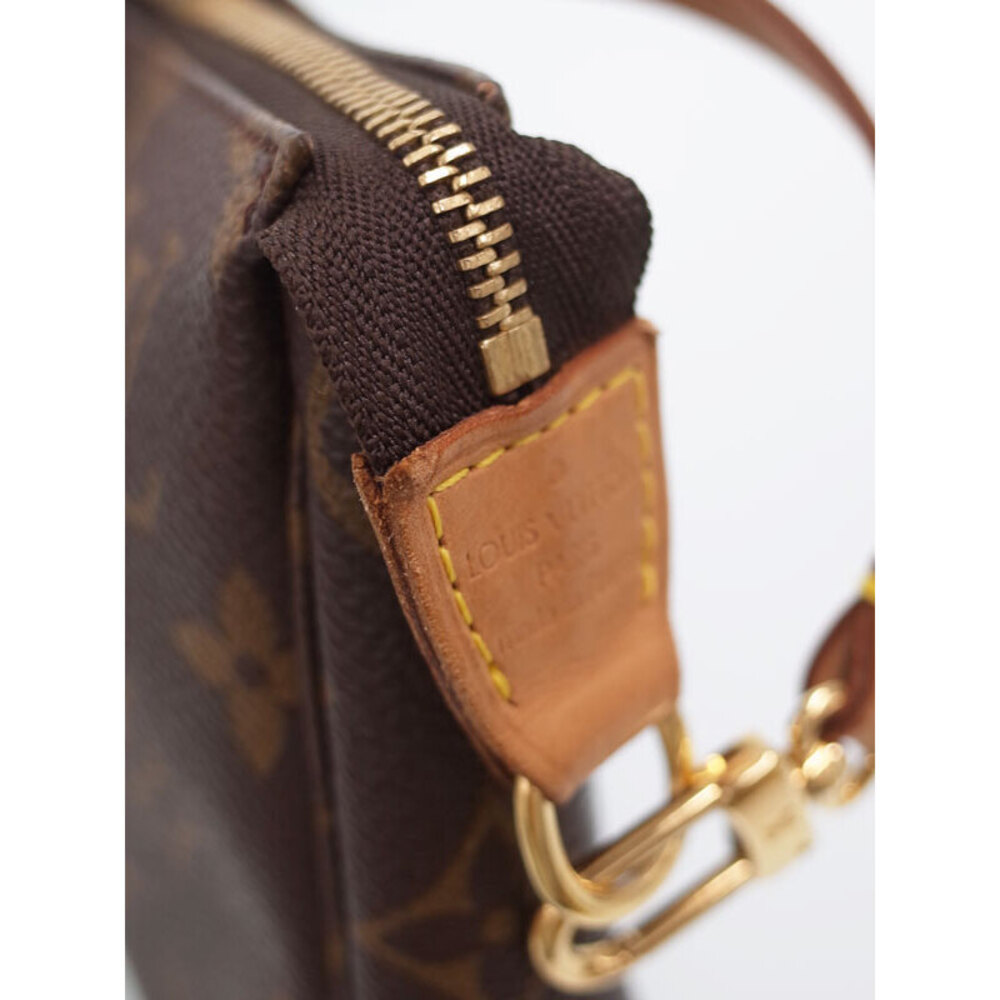 Louis Vuitton Monogram Leather Brown Pochette Accessoires Bag Shoulder Strap - Picture 8 of 9